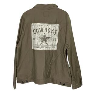 Darius Rucker Fanatics Dallas Cowboys Trucker Jacket 2XL Tan NFL Football